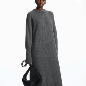 COS OVERSIZED ALPACA-BLEND SWEATER DRESS
